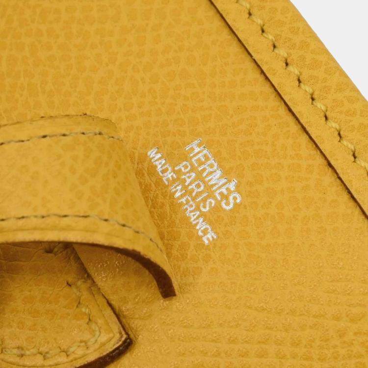 Pre Owned Hermes Jaune Epsom Evelyne TPM Shoulder Bag