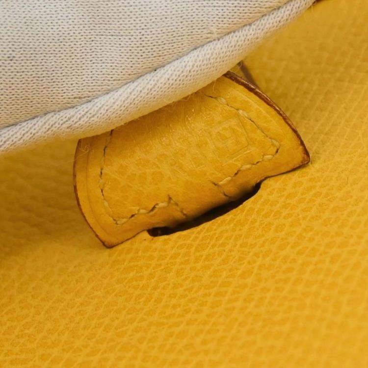 Pre Owned Hermes Jaune Epsom Evelyne TPM Shoulder Bag