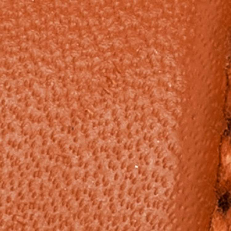 Pre Owned Hermès Orange Evercolor and Swift Leather Silver Finish 24/24 21 Bag 