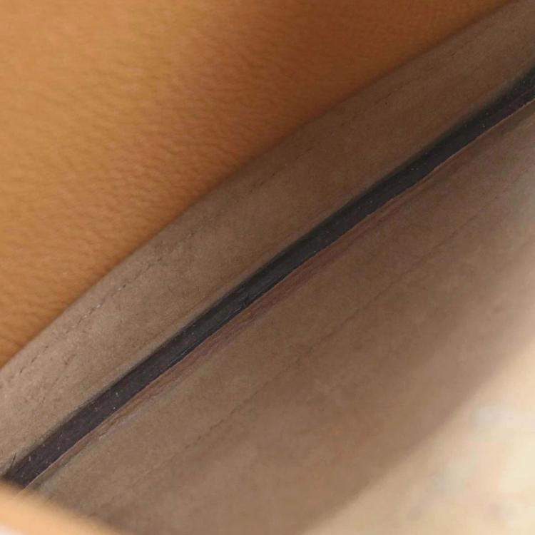 Pre Owned Hermes Natural Sable Chevre Myzore Trim 24 Handbag