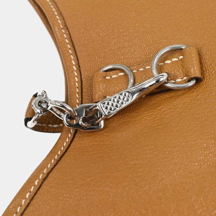 Pre Owned Hermes Natural Sable Chevre Myzore Trim 24 Handbag
