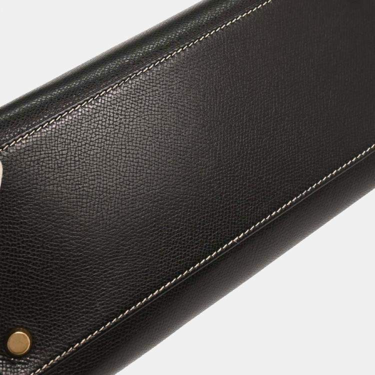 Pre Owned Hermes  Kelly Sport PM Black Courchevel Shoulder Bag