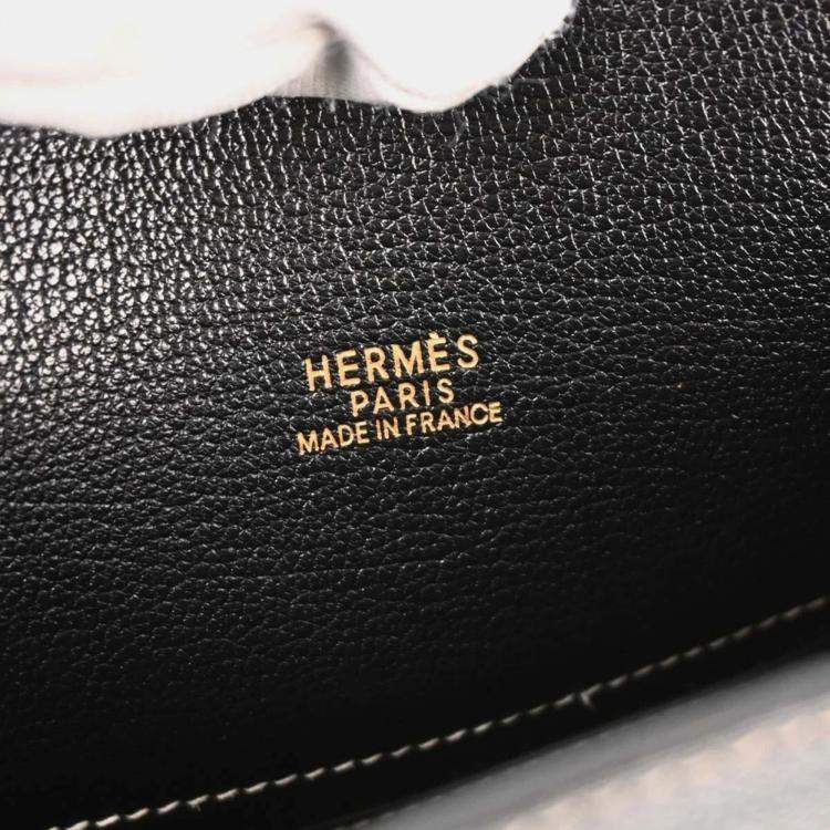 Pre Owned Hermes  Kelly Sport PM Black Courchevel Shoulder Bag