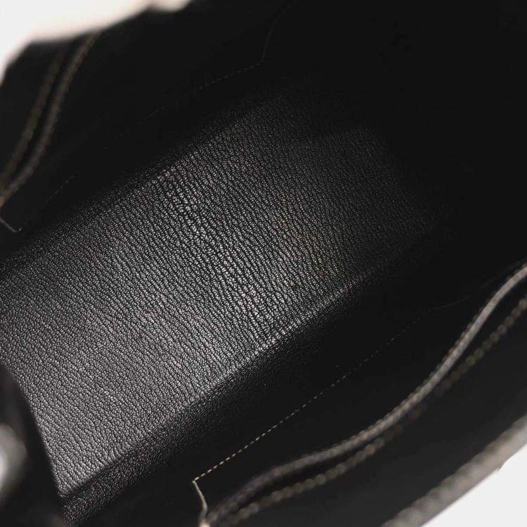 Pre Owned Hermes  Kelly Sport PM Black Courchevel Shoulder Bag