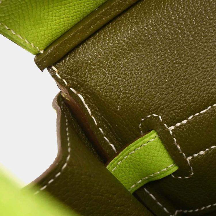 Pre Owned Hermes  Birkin 35 Kiwi Epsom Candy  Handbag