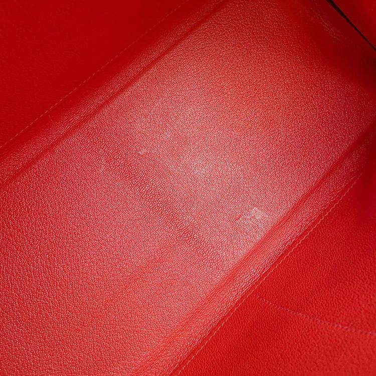 Pre Owned Hermes Kelly 32 Orange Poppy Taurillon Clemence Bag