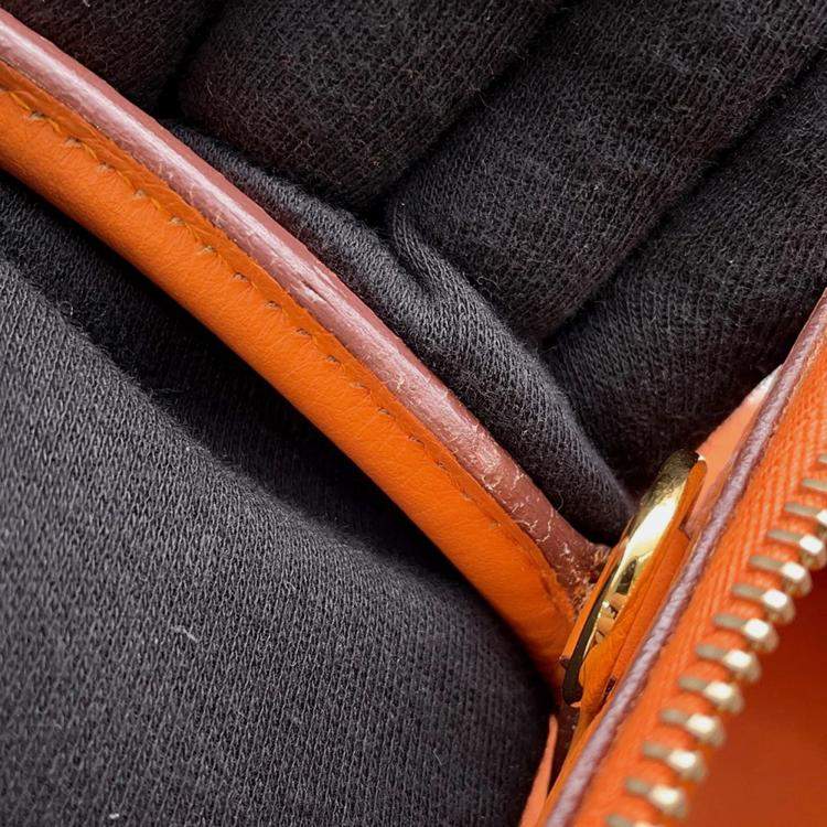 Pre Owned Hermes Bolide 31 Orange Taurillon Clemence Bag