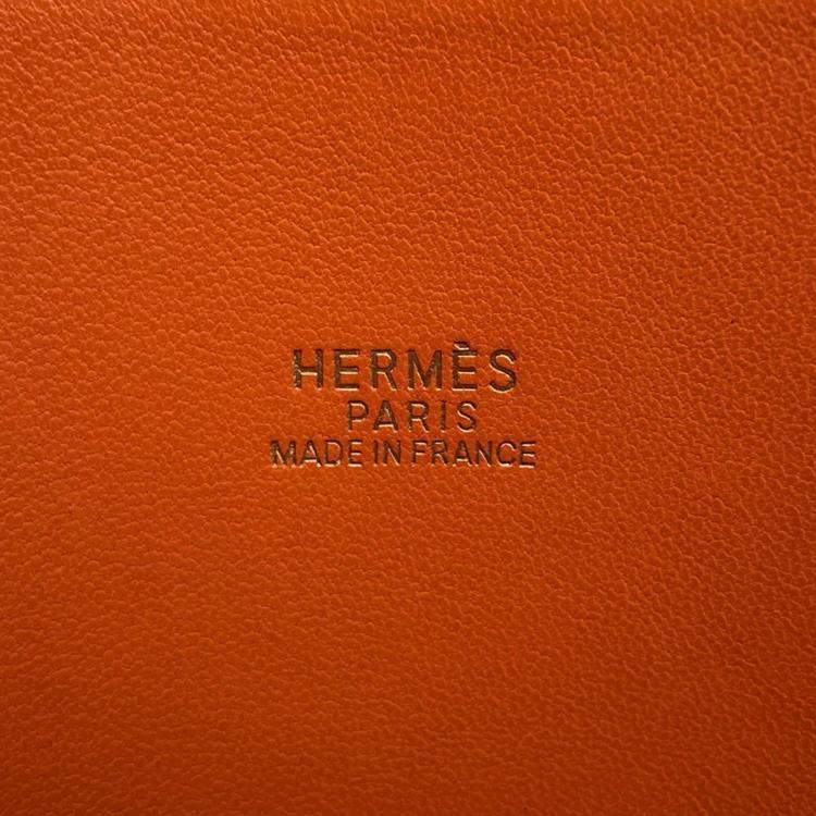 Pre Owned Hermes Bolide 31 Orange Taurillon Clemence Bag
