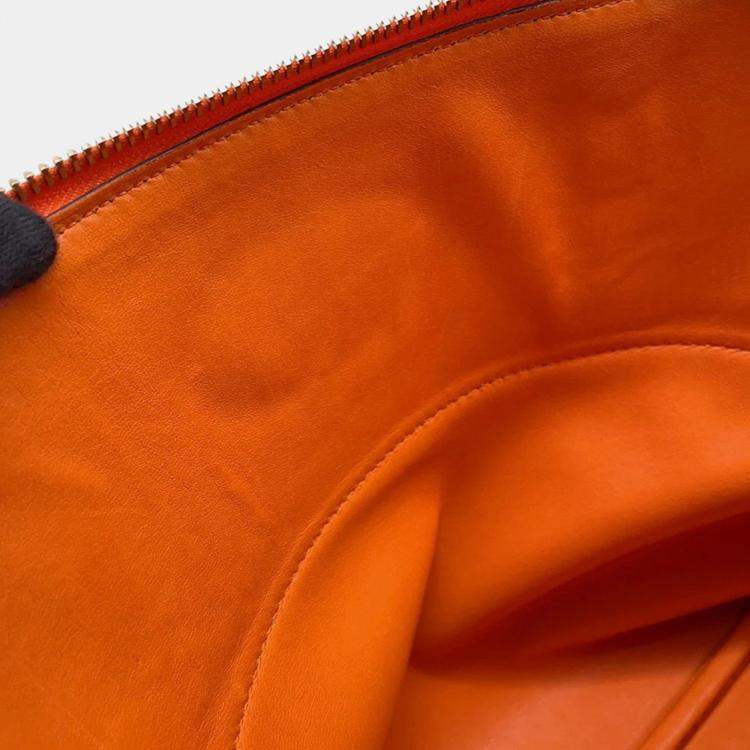 Pre Owned Hermes Bolide 31 Orange Taurillon Clemence Bag