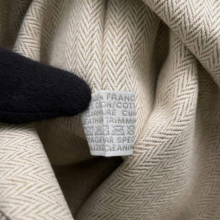 Pre Owned Hermes Velocipedist Blue Cotton Pouch