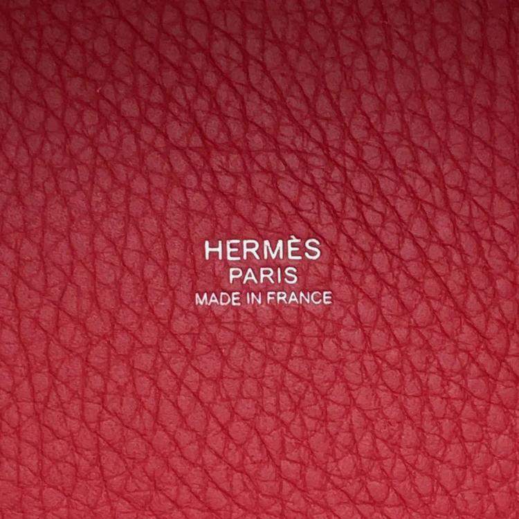 Pre Owned Hermes Picotin Lock Ruby Taurillon Clemence PM
