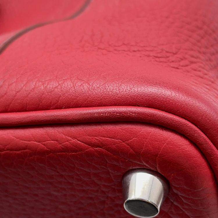 Pre Owned Hermes Picotin Lock Ruby Taurillon Clemence PM