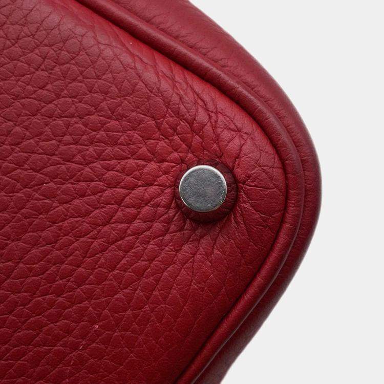 Pre Owned Hermes Picotin Lock Ruby Taurillon Clemence PM