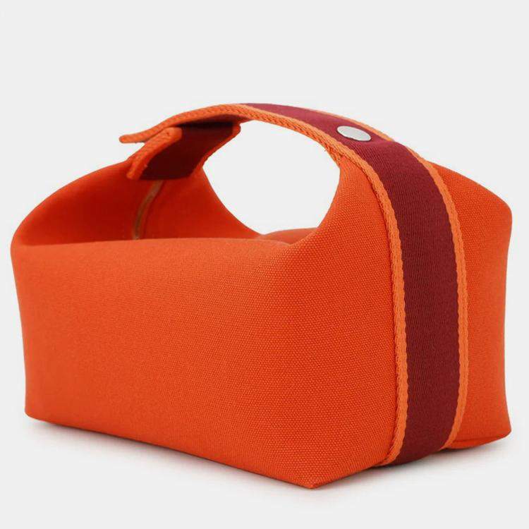 Pre Owned Hermes Bride-a-Brac Feu/Bordeaux Canvas PM