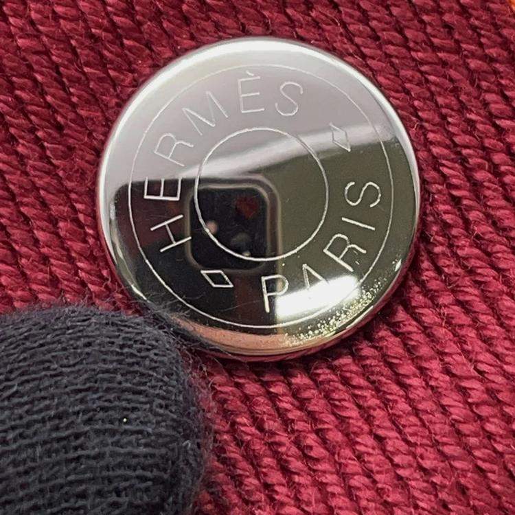 Pre Owned Hermes Bride-a-Brac Feu/Bordeaux Canvas PM