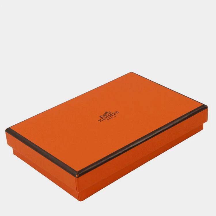 Pre Owned Hermes Calvi Duo Rouge Casaque Epsom