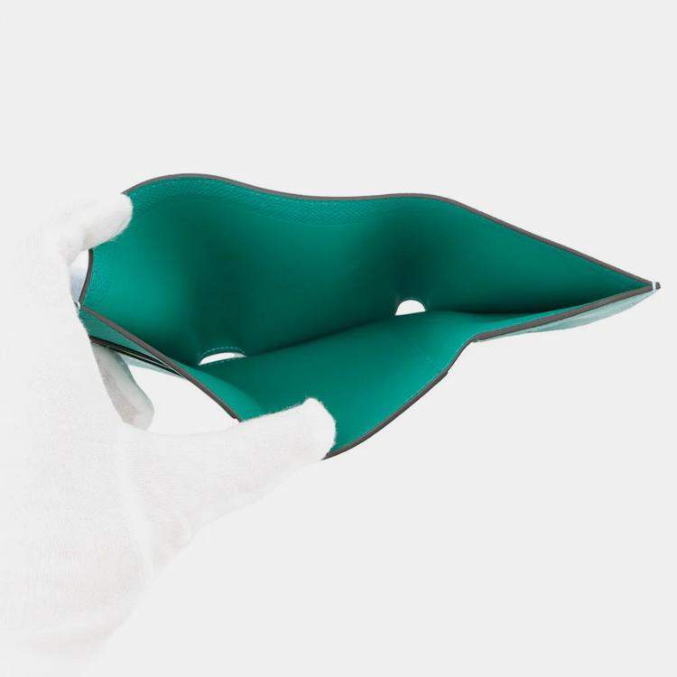 Pre Owned Hermes Bean Combine Verso Celeste/Vert Jade Epsom