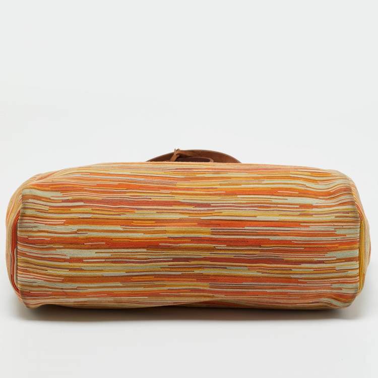 Pre Owned Hermes Multicolor Vibrator Leather and Vache Hunter Herbag Zip 31 Bag