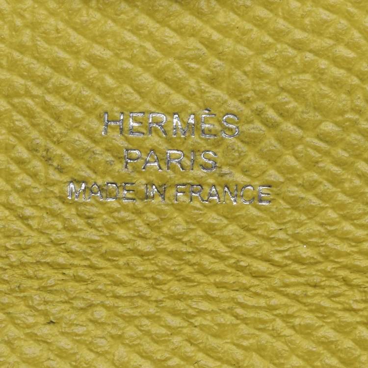 Pre Owned محفظة نقود هيرمس باستيا جلد إبسوم كيوي