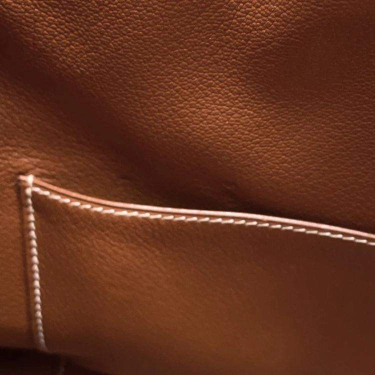 Pre Owned Hermes Christine Cognac Taurillon Clemence Bag