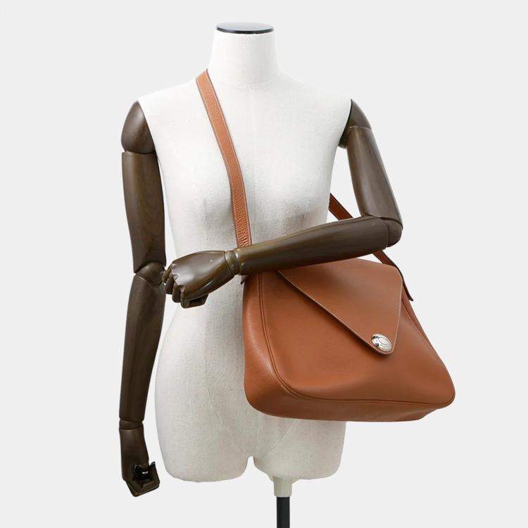 Pre Owned Hermes Christine Cognac Taurillon Clemence Bag