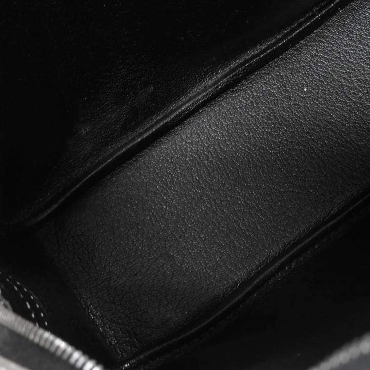 Pre Owned Hermes Plume Olympic Limited Size Mini Silver Chevre Myzore Goatskin Bag