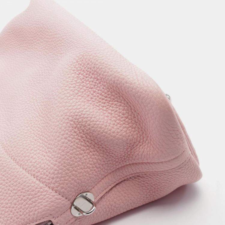مملوكة مسبقًا Hermes Bolide 31 Verso Rose Sakura Taurillon Clemence Leather Handbag