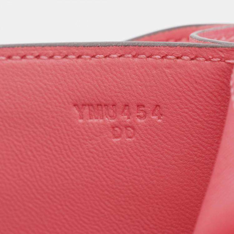 Pre Owned Hermes Constance Mini Rose Azalee Epsom Leather Shoulder Bag