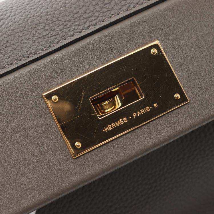 Pre Owned Hermes 24/24 Etain Togo Leather Shoulder Bag