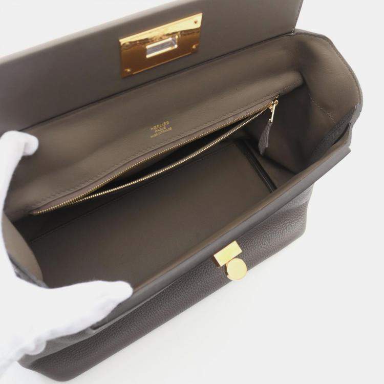 Pre Owned Hermes 24/24 Etain Togo Leather Shoulder Bag