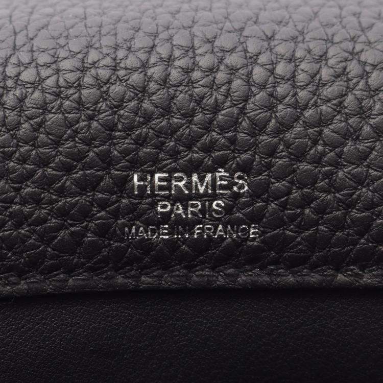 Pre Owned Hermes Sac A Depeches 29 Black Togo Leather Shoulder Bag