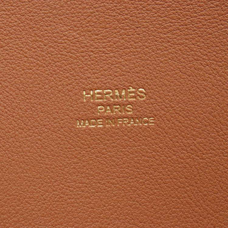 Pre Owned Hermes Bolide 31 Gold Epsom Leather Handbag