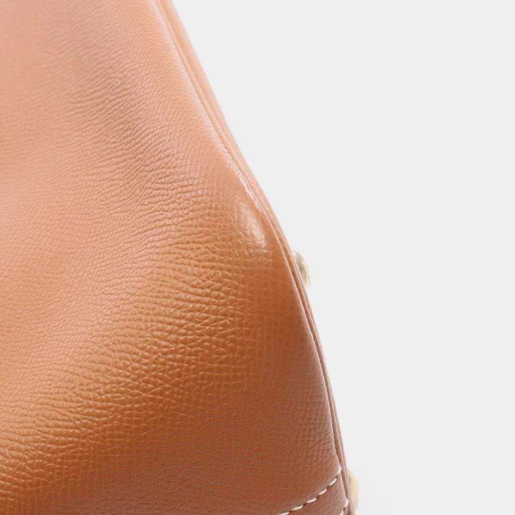 Pre Owned Hermes Bolide 31 Gold Epsom Leather Handbag