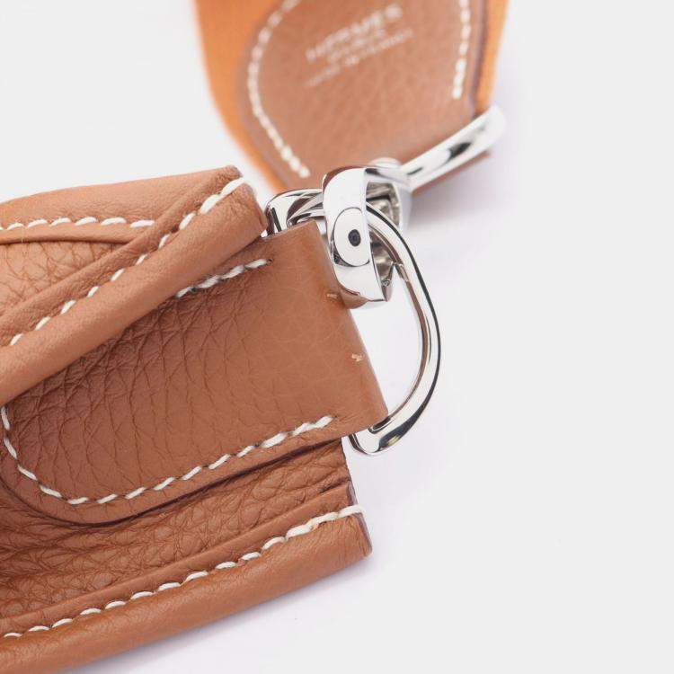 Pre Owned Hermes Evelyne 29 Brown Taurillon Clemence Leather Shoulder Bag