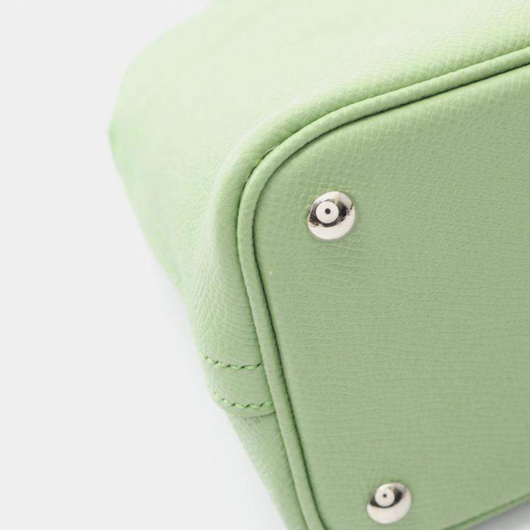 Pre Owned Hermes Bolide 27 Green Vert Criquet Epsom Leather Handbag