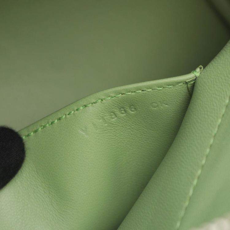 Pre Owned Hermes Bolide 27 Green Vert Criquet Epsom Leather Handbag