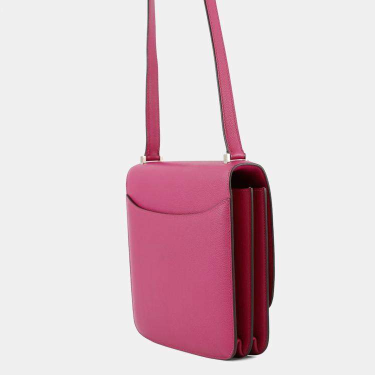 Pre Owned Hermes Rose Purple Evercolor Bag