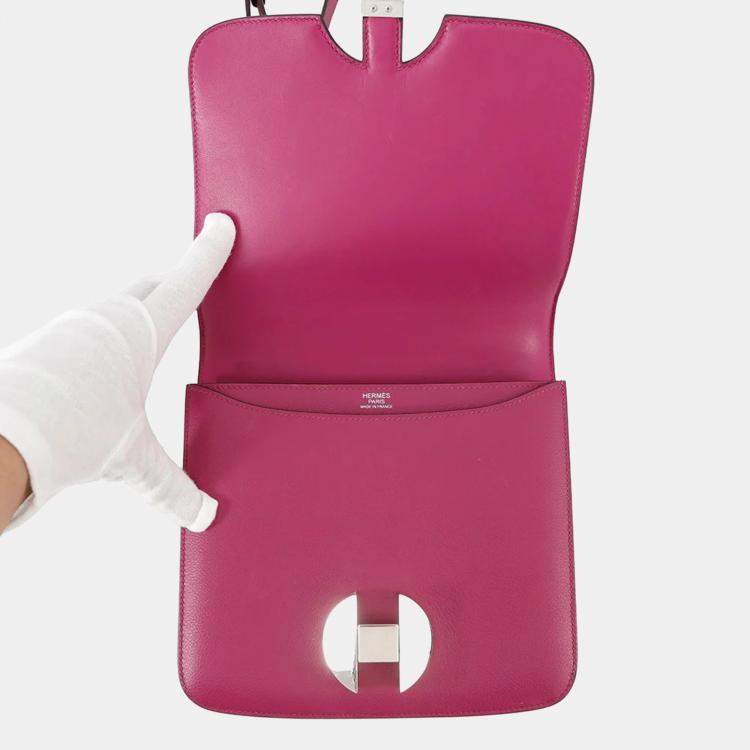 Pre Owned Hermes Rose Purple Evercolor Bag