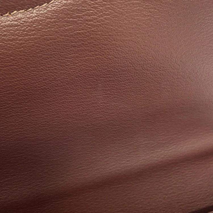 Pre Owned Hermes Sac A Depeches Etain Epsom Shoulder Bag