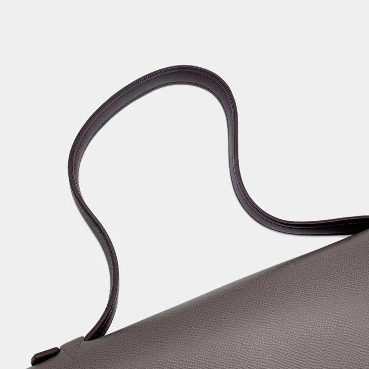 Pre Owned Hermes Sac A Depeches Etain Epsom Shoulder Bag