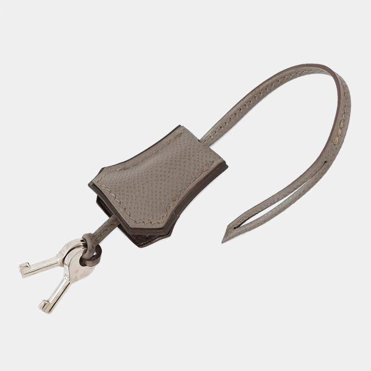 Pre Owned Hermes Sac A Depeches Etain Epsom Shoulder Bag