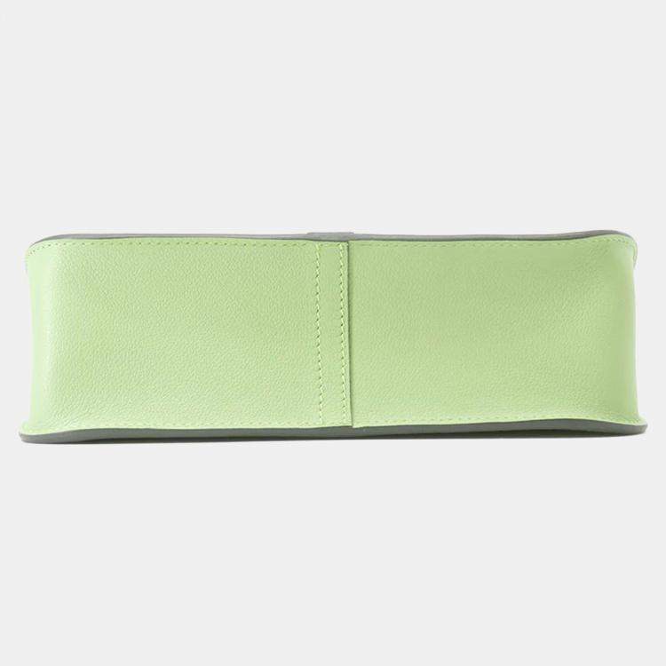 Pre Owned Hermes Halzan Vert Cricket Evercolor Size 25
