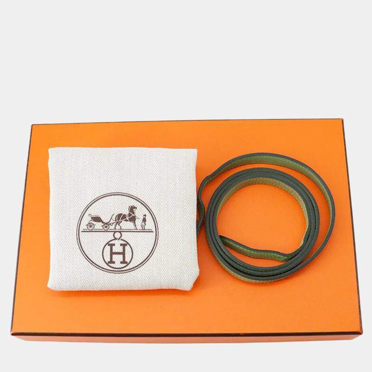 Pre Owned Hermes Halzan Vert Cricket Evercolor Size 25