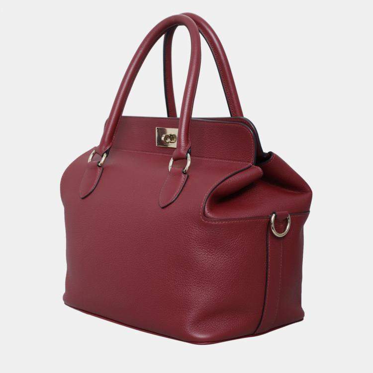 Pre Owned Hermes Taurillon Toolbox 26 Bag