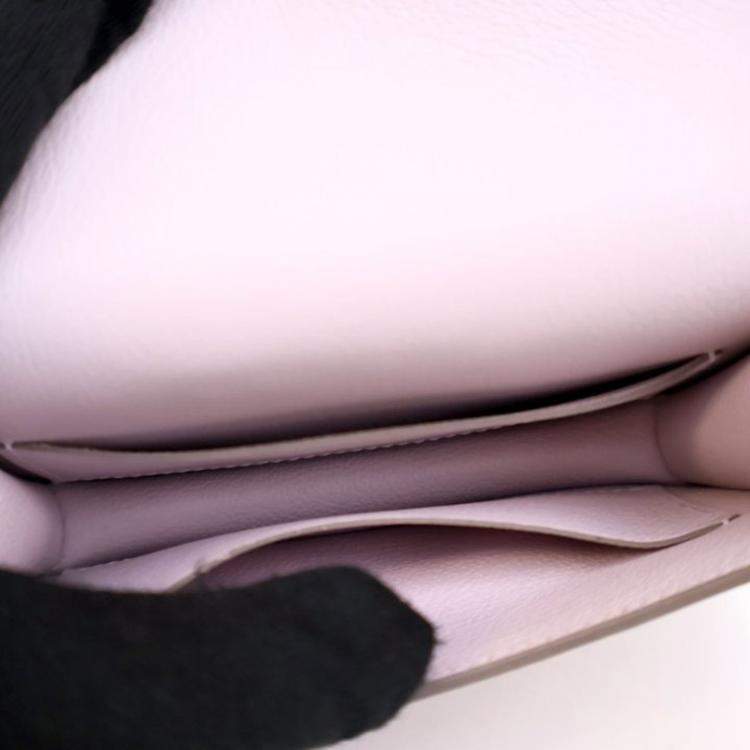 Pre Owned Hermes Mauve Pale Evercolor Constance Slim Wallet