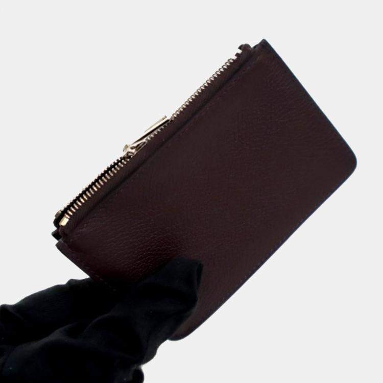 Pre Owned Hermes Mauve Pale Evercolor Constance Slim Wallet