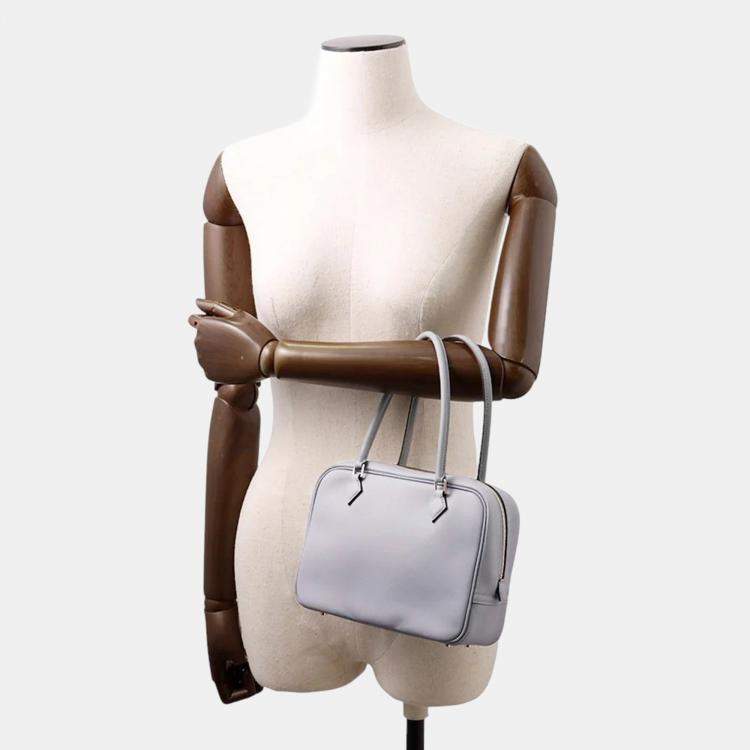 Pre Owned Hermes Mini Plume Green Pantan Swift Leather Mini