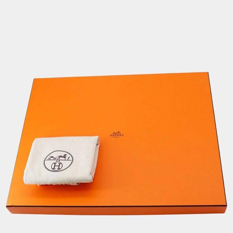 Pre Owned Hermes Cabas Sellier Orange Poppy Taurillon Clemence Size 31