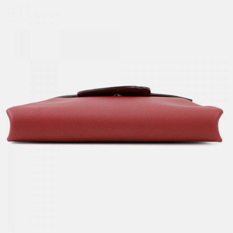 Pre Owned Hermes Tutti Frutti Rouge Grenat Swift Leather Tadelakt Leather Size 23