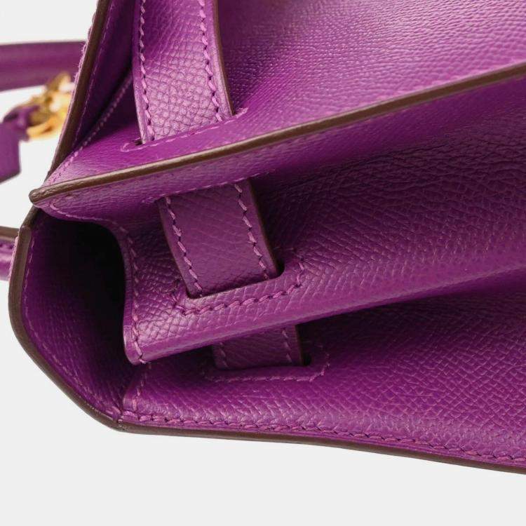 Pre Owned Hermes Anemone Epsom Kelly 28 Sellier 2way Handbag